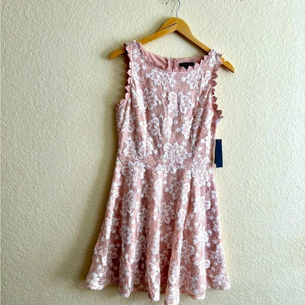 city studios juniors' lace fit & flare dress City Studios Juniors' Glitter Lace Fit & Flare Dress Ralphie's Funhouse